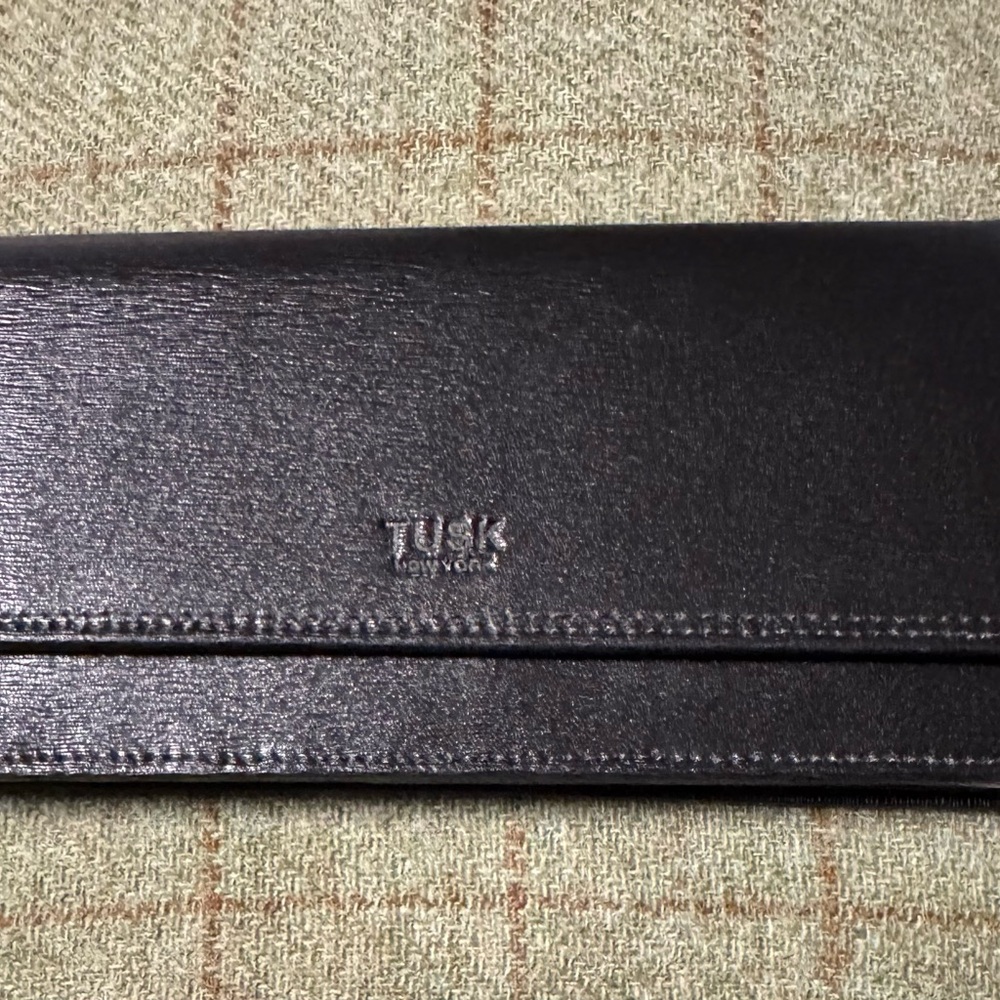 Tusk New York Black Leather Madison Wallet